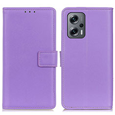 Handytasche Stand Schutzhülle Flip Leder Hülle A08D für Xiaomi Redmi Note 12 Turbo 5G Violett