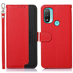 Handytasche Stand Schutzhülle Flip Leder Hülle A09D für Motorola Moto E20 Rot