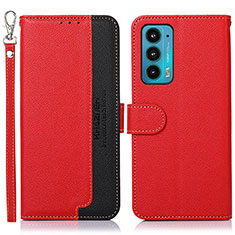 Handytasche Stand Schutzhülle Flip Leder Hülle A09D für Motorola Moto Edge Lite 5G Rot