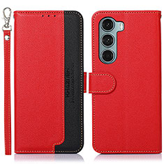 Handytasche Stand Schutzhülle Flip Leder Hülle A09D für Motorola Moto Edge S30 5G Rot