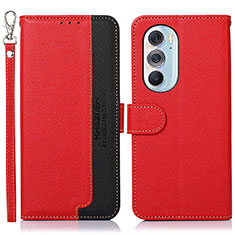 Handytasche Stand Schutzhülle Flip Leder Hülle A09D für Motorola Moto Edge X30 5G Rot