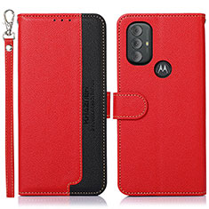 Handytasche Stand Schutzhülle Flip Leder Hülle A09D für Motorola Moto G Play Gen 2 Rot