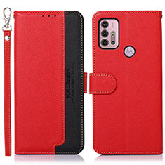 Handytasche Stand Schutzhülle Flip Leder Hülle A09D für Motorola Moto G31 Rot