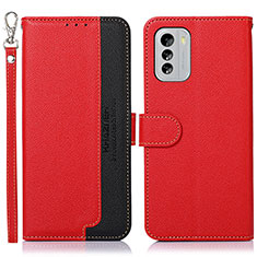 Handytasche Stand Schutzhülle Flip Leder Hülle A09D für Nokia G60 5G Rot