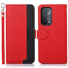 Handytasche Stand Schutzhülle Flip Leder Hülle A09D für Oppo A54 5G Rot