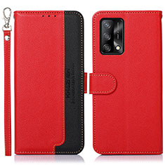 Handytasche Stand Schutzhülle Flip Leder Hülle A09D für Oppo A95 4G Rot