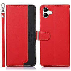 Handytasche Stand Schutzhülle Flip Leder Hülle A09D für Samsung Galaxy A04 4G Rot