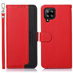 Handytasche Stand Schutzhülle Flip Leder Hülle A09D für Samsung Galaxy A42 5G Rot