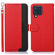 Handytasche Stand Schutzhülle Flip Leder Hülle A09D für Samsung Galaxy M32 4G Rot