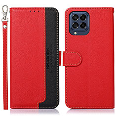 Handytasche Stand Schutzhülle Flip Leder Hülle A09D für Samsung Galaxy M53 5G Rot