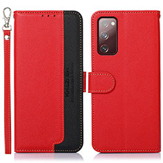 Handytasche Stand Schutzhülle Flip Leder Hülle A09D für Samsung Galaxy S20 FE 5G Rot