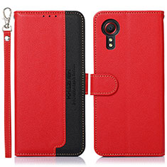 Handytasche Stand Schutzhülle Flip Leder Hülle A09D für Samsung Galaxy XCover 5 SM-G525F Rot