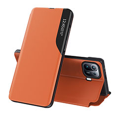 Handytasche Stand Schutzhülle Flip Leder Hülle A09D für Xiaomi Mi 11 Pro 5G Orange