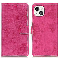 Handytasche Stand Schutzhülle Flip Leder Hülle A10 für Apple iPhone 15 Pink