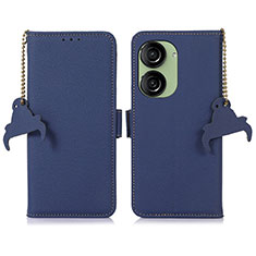 Handytasche Stand Schutzhülle Flip Leder Hülle A10D für Asus ZenFone 10 Blau