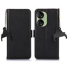 Handytasche Stand Schutzhülle Flip Leder Hülle A10D für Asus ZenFone 10 Schwarz