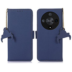 Handytasche Stand Schutzhülle Flip Leder Hülle A10D für Huawei Honor Magic6 Lite 5G Blau