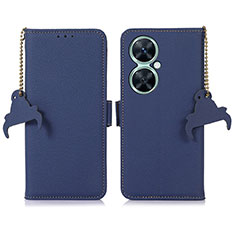 Handytasche Stand Schutzhülle Flip Leder Hülle A10D für Huawei Nova 11i Blau