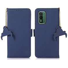 Handytasche Stand Schutzhülle Flip Leder Hülle A10D für Nokia XR21 Blau