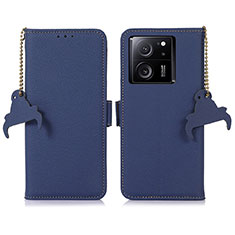 Handytasche Stand Schutzhülle Flip Leder Hülle A10D für Xiaomi Mi 13T Pro 5G Blau