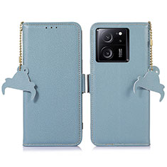 Handytasche Stand Schutzhülle Flip Leder Hülle A10D für Xiaomi Redmi K60 Ultra 5G Hellblau