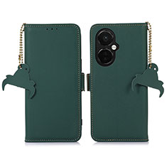 Handytasche Stand Schutzhülle Flip Leder Hülle A11D für Oppo K11x 5G Grün