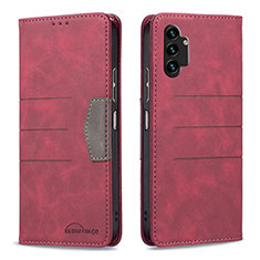 Handytasche Stand Schutzhülle Flip Leder Hülle B01F für Samsung Galaxy A13 4G Rot