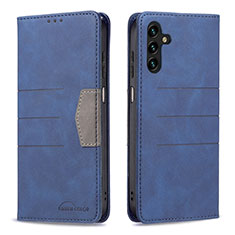 Handytasche Stand Schutzhülle Flip Leder Hülle B01F für Samsung Galaxy A13 5G Blau
