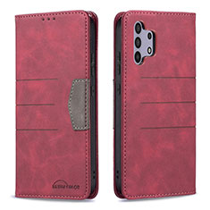 Handytasche Stand Schutzhülle Flip Leder Hülle B01F für Samsung Galaxy A32 4G Rot