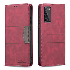 Handytasche Stand Schutzhülle Flip Leder Hülle B01F für Samsung Galaxy S20 FE 4G Rot