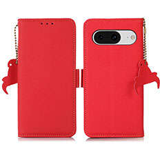 Handytasche Stand Schutzhülle Flip Leder Hülle B01H für Google Pixel 8 5G Rot