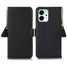 Handytasche Stand Schutzhülle Flip Leder Hülle B01H für Huawei Honor 80 SE 5G Schwarz