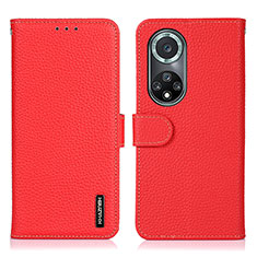 Handytasche Stand Schutzhülle Flip Leder Hülle B01H für Huawei Nova 9 Pro Rot