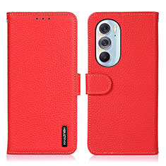 Handytasche Stand Schutzhülle Flip Leder Hülle B01H für Motorola Moto Edge 30 Pro 5G Rot