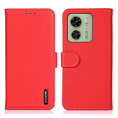 Handytasche Stand Schutzhülle Flip Leder Hülle B01H für Motorola Moto Edge 40 5G Rot