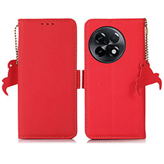 Handytasche Stand Schutzhülle Flip Leder Hülle B01H für OnePlus Ace 2 5G Rot