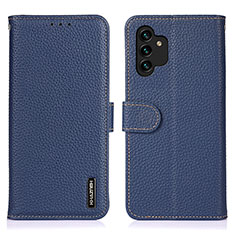 Handytasche Stand Schutzhülle Flip Leder Hülle B01H für Samsung Galaxy A13 4G Blau