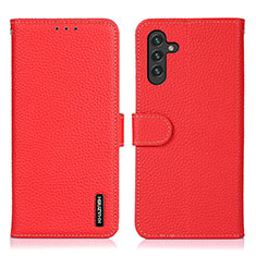 Handytasche Stand Schutzhülle Flip Leder Hülle B01H für Samsung Galaxy A13 5G Rot