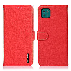 Handytasche Stand Schutzhülle Flip Leder Hülle B01H für Samsung Galaxy A22 5G Rot