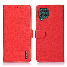 Handytasche Stand Schutzhülle Flip Leder Hülle B01H für Samsung Galaxy F62 5G Rot