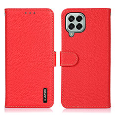 Handytasche Stand Schutzhülle Flip Leder Hülle B01H für Samsung Galaxy M33 5G Rot