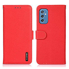 Handytasche Stand Schutzhülle Flip Leder Hülle B01H für Samsung Galaxy M52 5G Rot