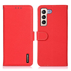 Handytasche Stand Schutzhülle Flip Leder Hülle B01H für Samsung Galaxy S24 5G Rot