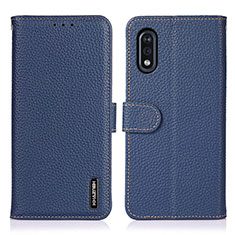 Handytasche Stand Schutzhülle Flip Leder Hülle B01H für Sony Xperia Ace II Blau