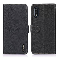 Handytasche Stand Schutzhülle Flip Leder Hülle B01H für Sony Xperia Ace II Schwarz