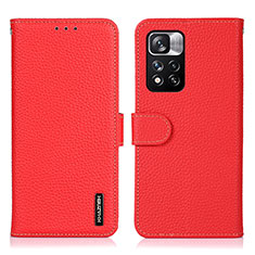 Handytasche Stand Schutzhülle Flip Leder Hülle B01H für Xiaomi Mi 11i 5G (2022) Rot