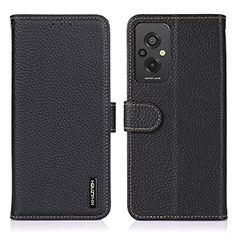 Handytasche Stand Schutzhülle Flip Leder Hülle B01H für Xiaomi Redmi 11 Prime 4G Schwarz