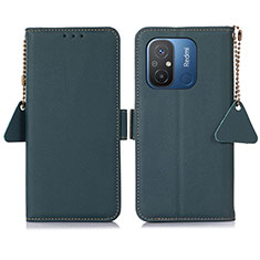 Handytasche Stand Schutzhülle Flip Leder Hülle B01H für Xiaomi Redmi 12C 4G Grün