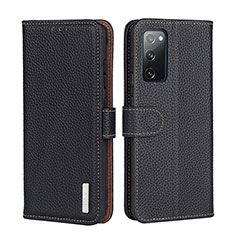 Handytasche Stand Schutzhülle Flip Leder Hülle B01H für Xiaomi Redmi K40 5G Schwarz