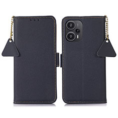 Handytasche Stand Schutzhülle Flip Leder Hülle B01H für Xiaomi Redmi Note 12 Turbo 5G Blau